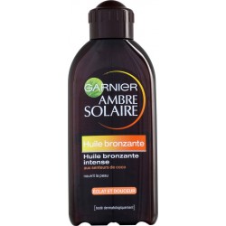 Ambre Solaire Garnier Huile bronzante peaux mates flacon 200ml