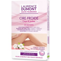 Laurence Dumont Bande de cire froide jambes boîte 20 bandes