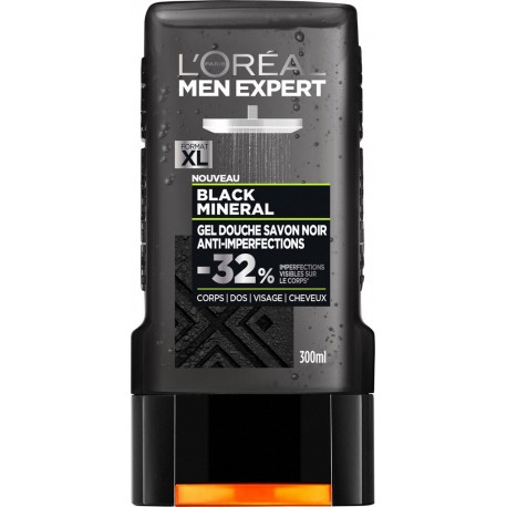 L Oreal Gel douche black mineral Men Expert L'OREAL