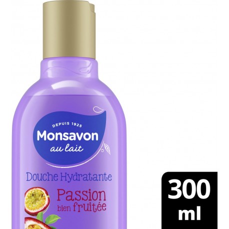 Monsavon Gel douche lait, passion & framboise