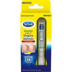 Scholl Soin ongles abîmés solution 2 en 1