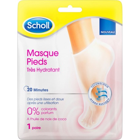 Scholl Masque Pieds Très hydratant