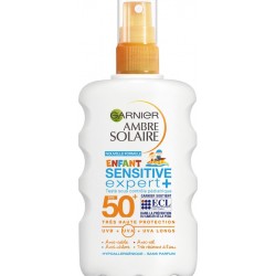 Spf50 Ambre Solaire Garnier Spray solaire enfant sensitive expert + SPF50+ AMBRE SOLAIRE GARNIER