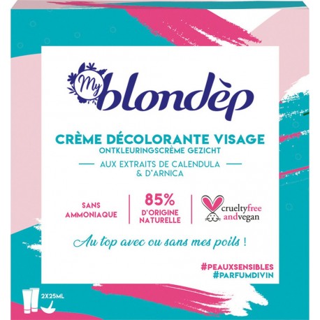 Blondepil Crème décolorante visage 2 flacons 25ml