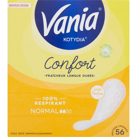 Vania Protège-slips Confort+ Essentiel Normal boîte 56