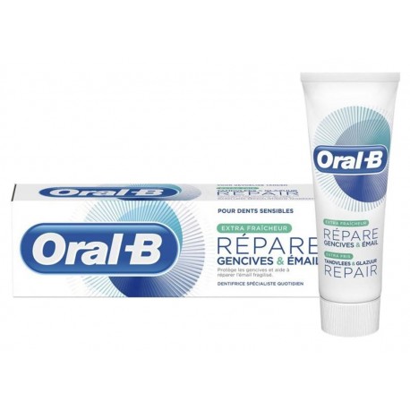 Oral-B Dentifrice Répare Gencives Et Email Extra Fraîcheur 75ml (lot de 3)