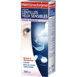 Mercurochrome Solution lentilles yeux sensibles flacon 350ml