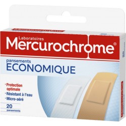Mercurochrome Pansement économique boîte 20