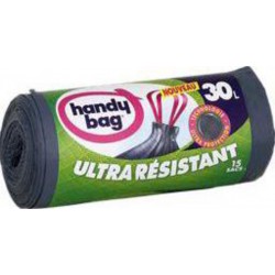 Handy Bag Sacs poubelle ultra résistants 30L x15