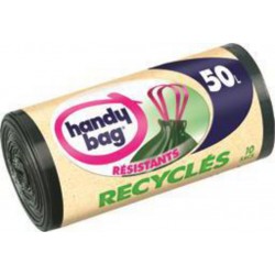 Handy Bag Sacs poubelle recyclés 50 l les 10 sacs