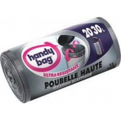 Handy Bag Sacs pour poubelles hautes le rouleau de 15 sacs de 20/30L