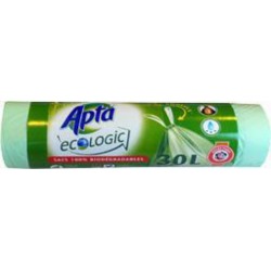 Apta Ecologic - Sac poubelle biodégradable 30L x15 sacs