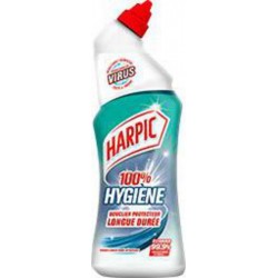 Harpic Gel WC 100% Hygiène Longue Durée détartrant 680ml