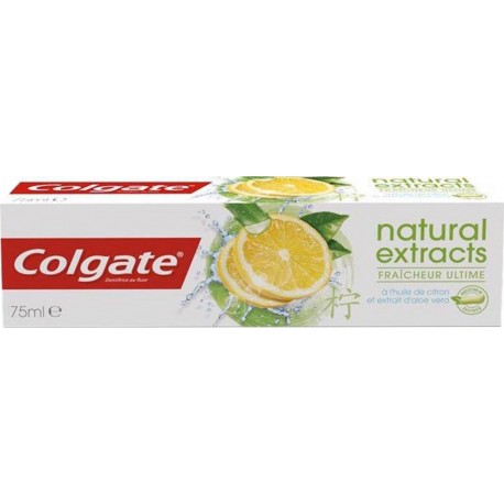 Colgate Dentifrice Natural Extracts Fraîcheur Ultime 75ml (lot de 4)