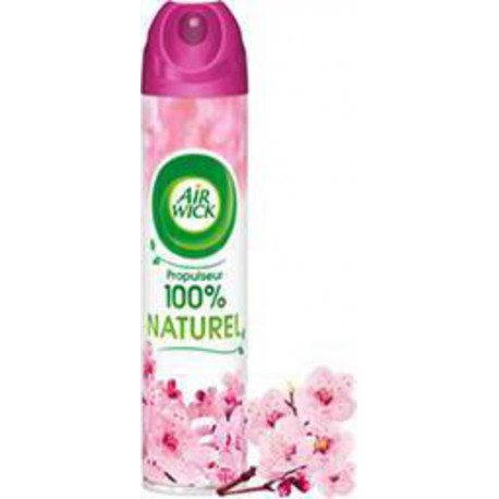 Air Wick Propulseur 100% Naturel - Désodorisant fleurs de cerisier l'aérosol de 240ml
