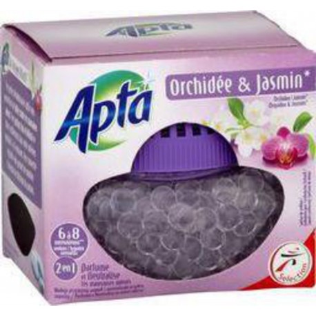 Apta Désodorisant perles, parfum orchidée et jasmin la boîte de 120g