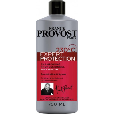 Franck Provost Shampooing Professionnel Expert Protection 230°C Pro-Kréatine & Xylose 750ml (lot de 3)