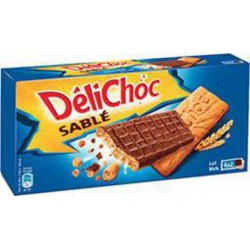 Délichoc Sablé Chocolat au Lait x6 sachets de 2 biscuits 150g
