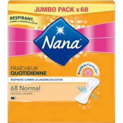 Nana Protège-Lingeries Normal Fraîcheur Quotidienne Jumbo Pack x68 (lot de 4)