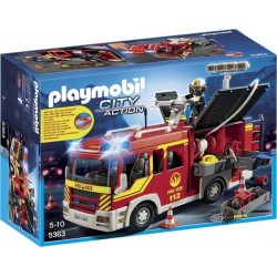 PLAYMOBIL 5363 City Action - Fourgon De Pompier Avec Sirène Et Gyrophare