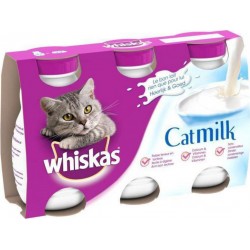 WHISKAS Lait pour Chats Catmilk 3x200ml (lot de 6 soit 18 bouteilles)
