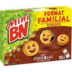 Mini BN Biscuits goût chocolat 10x35g 350g