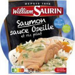 William Saurin L'Assiette Du Jour - Saumon sauce oseille riz pilaf 300g