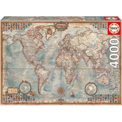 Educa Puzzle Mappemonde 4000 pièces 14827