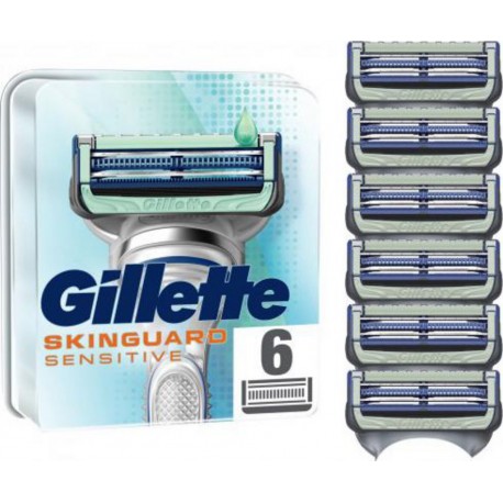 Gillette Lames de rasoir skinguard sensitive aloe vera