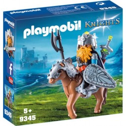 PLAYMOBIL 9345 Knights - Combattant Nain Et Poney