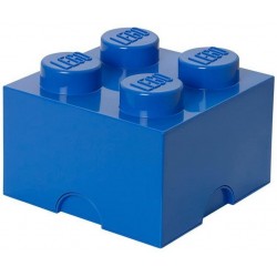 LEGO Storage Brick Boîte de Rangement bleu x4