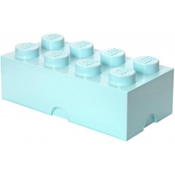 LEGO Storage Brick Boîte de Rangement bleu aqua pastel menthe x8