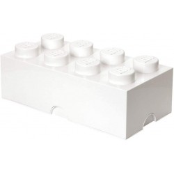 LEGO Storage Brick Boîte de Rangement blanc x8