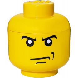 LEGO Storage Brick Boîte de Rangement Tête Garçon Fâché