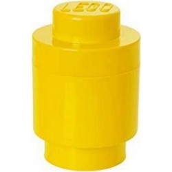 LEGO Storage Brick Boîte de Rangement x1 rond jaune