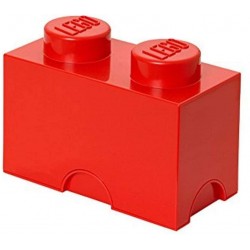 LEGO Storage Brick Boîte de Rangement rouge x2