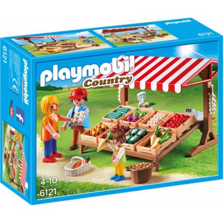 PLAYMOBIL 6121 Country - Marchand avec Etal De Légumes