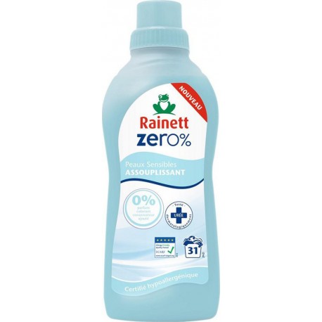 Rainett ZERO% Assouplissant Peaux Sensibles 750ml (lot de 4)