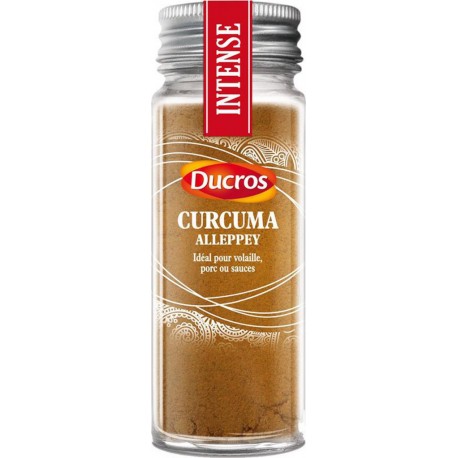 Ducros Torréfié Curcuma Alleppey Idéal pour Volaille Porc ou Sauces Intense 39g (lot de 3)