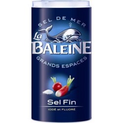 La Baleine Sel Fin Iodé et Fluoré 550g (lot de 10)
