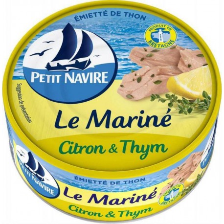 Petit Navire Thon Le Mariné Citron & Thym 110g (lot de 5)