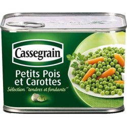 Cassegrain Petits Pois et Carottes Tendres et Fondants 495g (lot de 5)