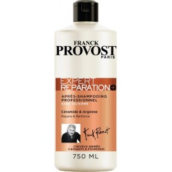 Franck Provost Expert Réparation+ Après-Shampooing Professionnel Céramide & Arginine 750ml (lot de 3)