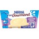 Nestlé P’tit Gourmand Saveur Chocolat Blanc Riche en Calcium (+8 mois) par 4 pots de 100g (lot de 8 soit 32 pots)