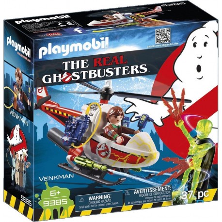 PLAYMOBIL 9385 The Real Ghostbusters - Venkman Avec Hélicoptère