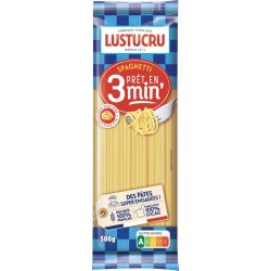 Lustucru Pâtes spaghetti al dente en 3 minutes