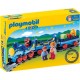 PLAYMOBIL 6880 1.2.3 - Train Etoilé Avec Passagers Et Rails