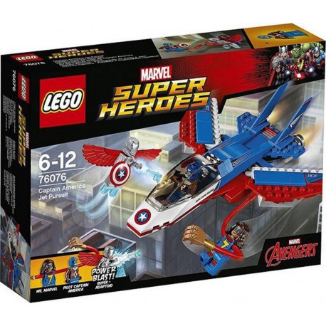 LEGO 76076 Super Heroes - La Poursuite En Avion De Captain America