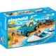 PLAYMOBIL 6864 Summer Fun - Voiture Avec Bateau Et Moteur Submersible