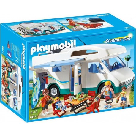 PLAYMOBIL 6671 Summer Fun - Famille Avec Camping Car